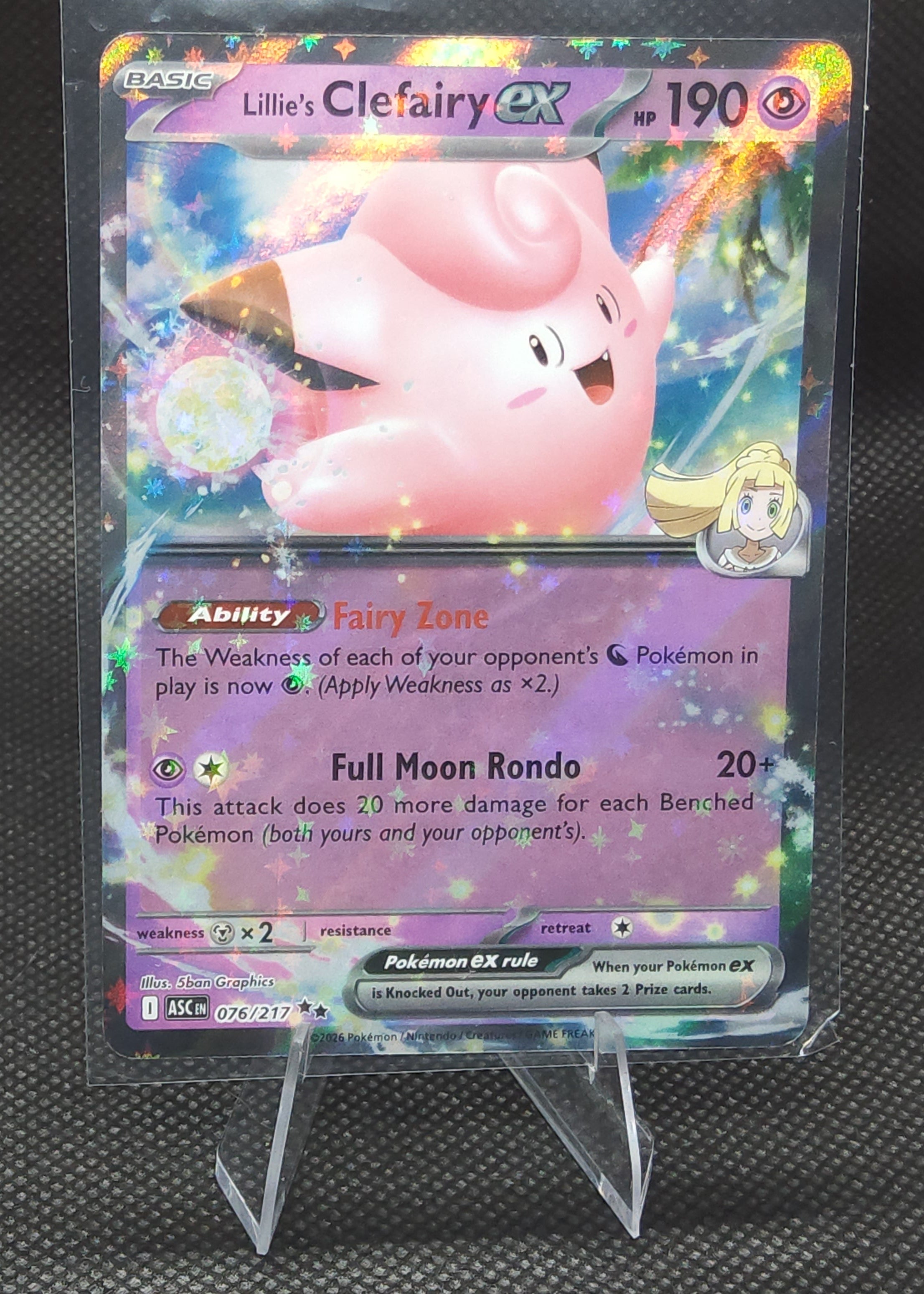 Lilllie's Clefairy EX 076/217