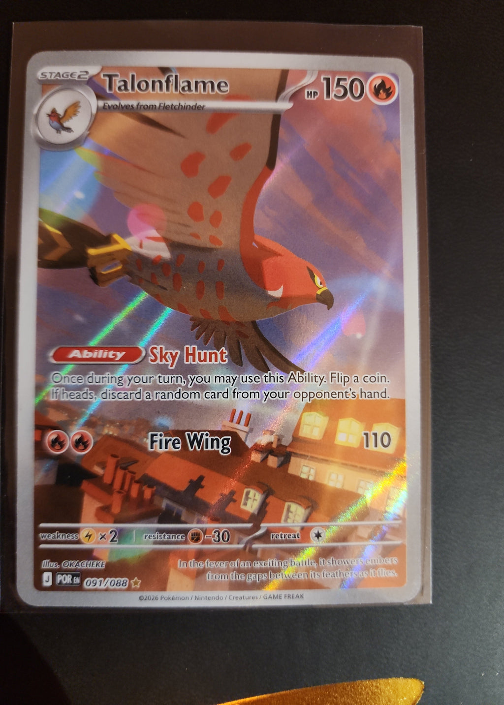 Talonflame 091/088 Me03: Perfect Order Holo