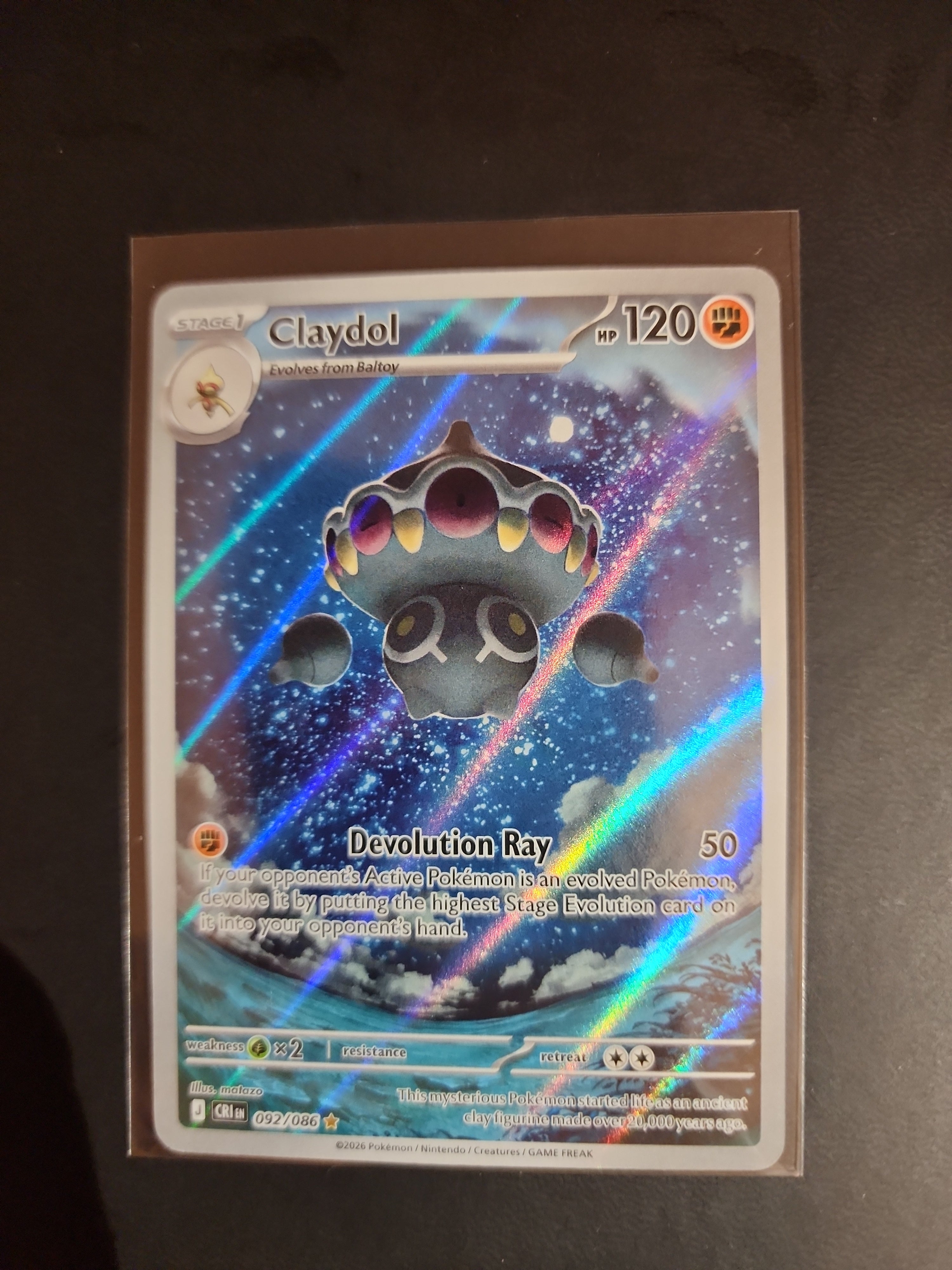 Claydol 092/086 Me04: Chaos Rising Holo