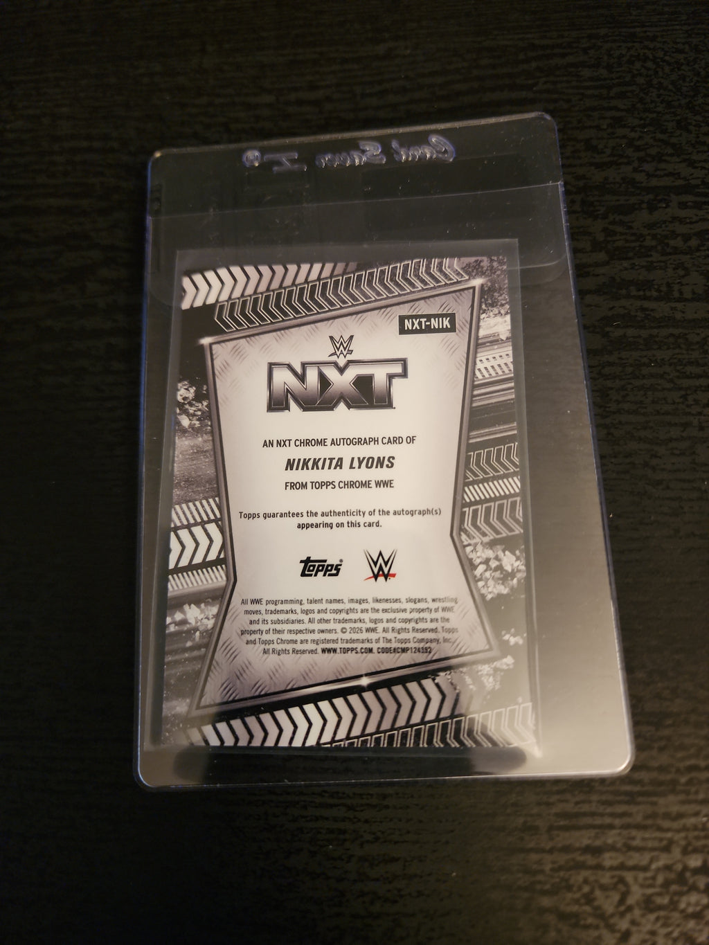 Wwe Topps Chrome 2026 Nikkita Lyons Signature Card
