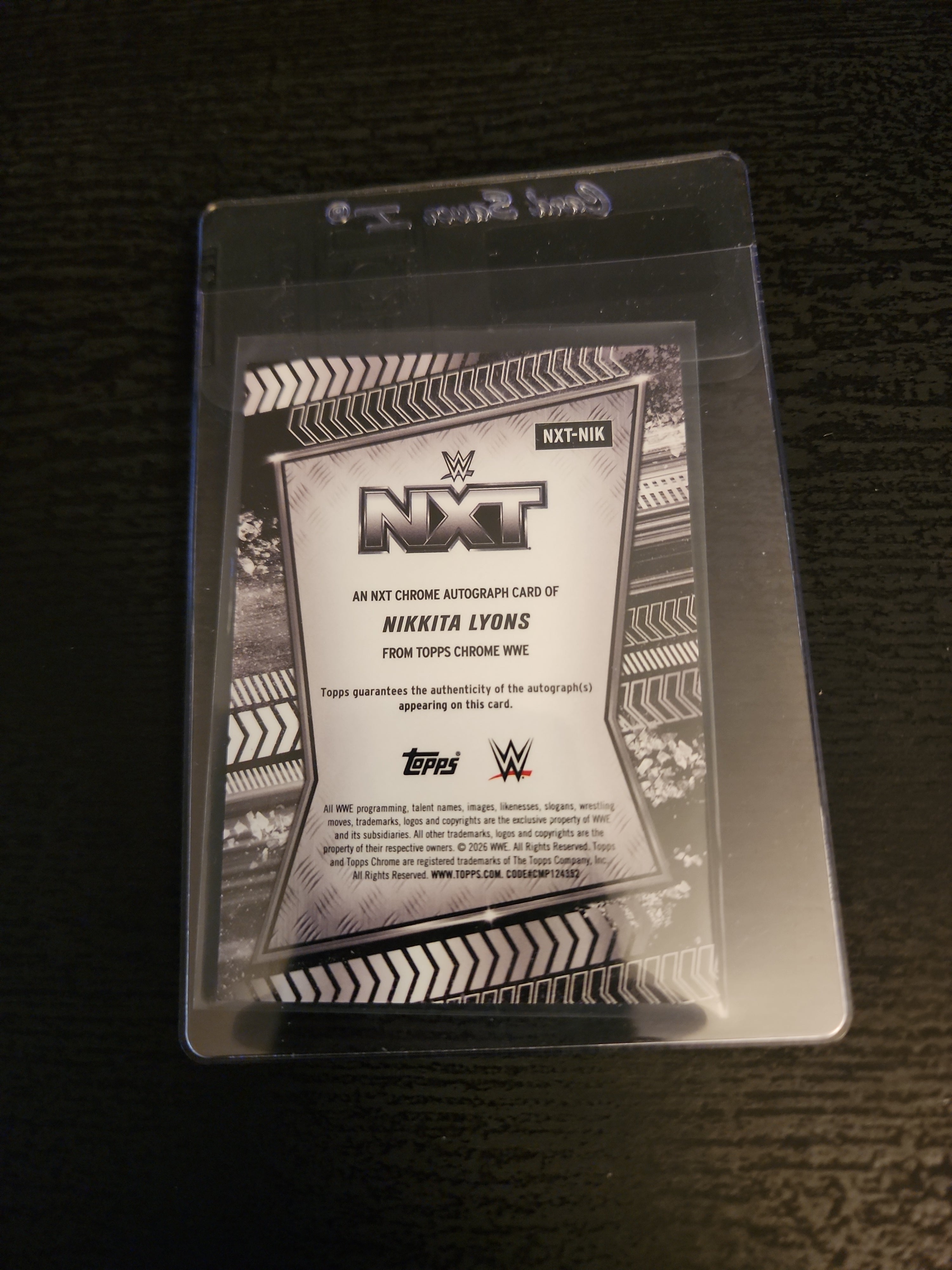 Wwe Topps Chrome 2026 Nikkita Lyons Signature Card