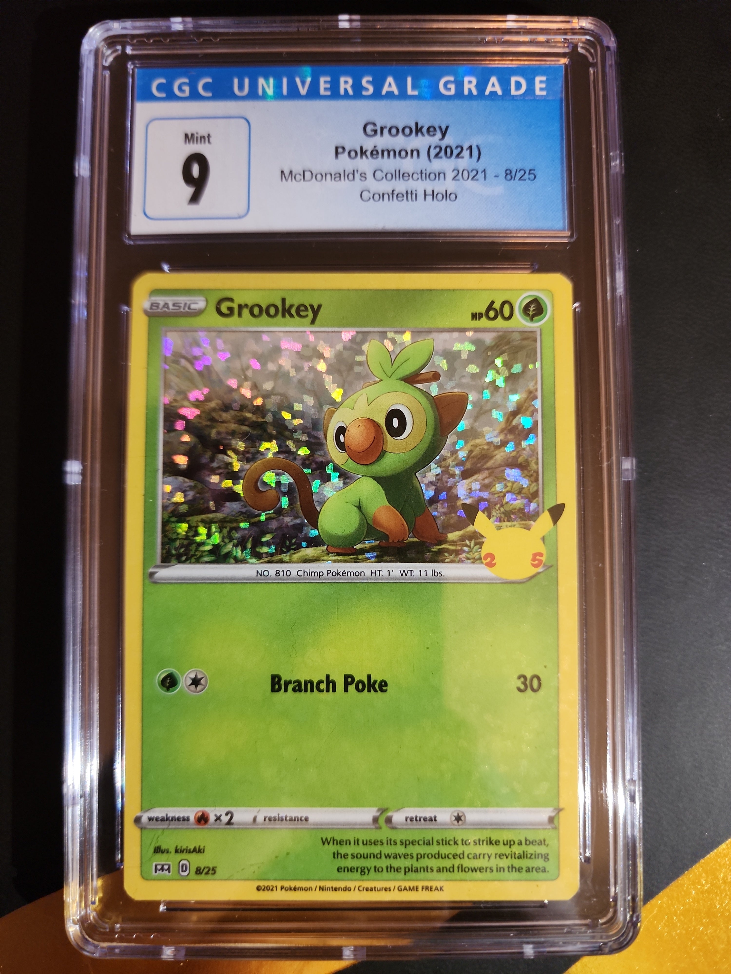 Grookey 008/025 McDonald's 25th Anniversary Holo